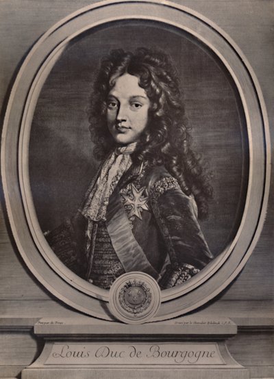Luis, Duque de Borgoña, Delfín de Francia y padre del Rey Luis XV, c. 1700 de Gerard Edelnick