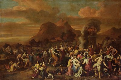 La adoración del becerro de oro de Gerard Hoet