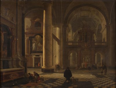 Interior de una iglesia católica de Gerard Houckgeest