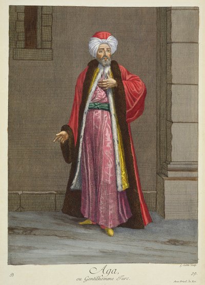Aga, o caballero turco de Gerard Jean Baptiste Scotin