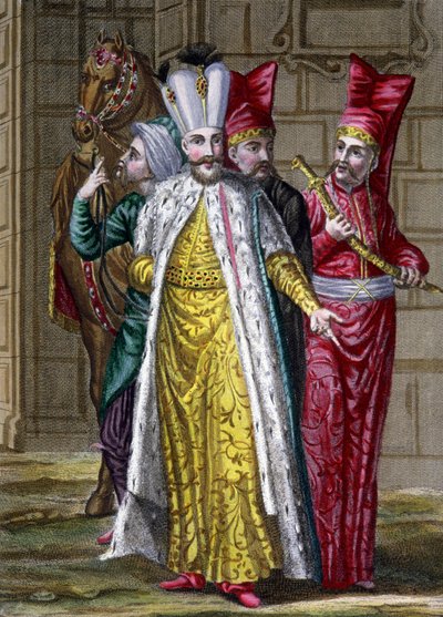 Vestimenta ceremonial del sultán de Gerard Jean Baptiste Scotin