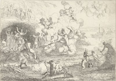 Mercurio da Baco a las ninfas Las vidas de las bacantes (título de la serie) de Gerard Melder