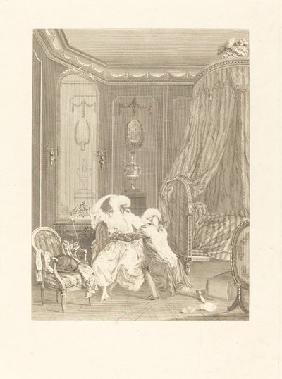 El arrepentimiento tardío de Gerard Rene Le Vilain after Nicolas Lavreince