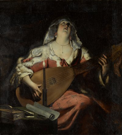 El Jugador de Laúd, circa 1620s de Gerard Seghers