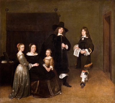 Retrato de una familia, 1656 de Gerard Ter Borch the Younger