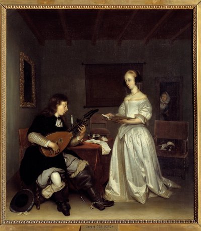 El dúo; cantante y laudista de Gerard ter Borch