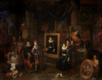 El taller del pintor (óleo sobre lienzo) de Gerard Thomas