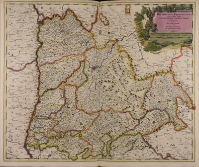 Delphinatus praefectura quae Gallis audit gobierno de Daufhiné bipartitus in superiorem et inferiorem de Gerard Valck