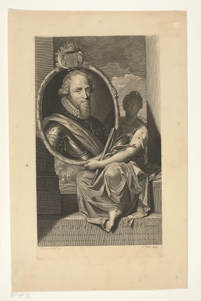 Retrato de Maurits, Príncipe de Orange Siete retratos de personajes históricos (título de la serie) de Gerard Valck