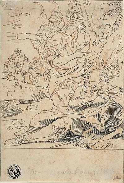 Ángel apareciendo a un santo de Gerard de Lairesse
