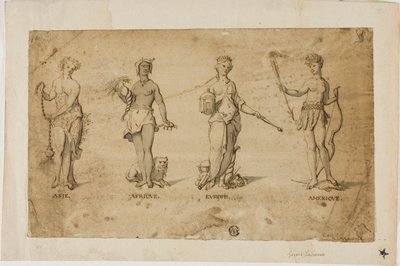 Cuatro continentes de Gerard de Lairesse