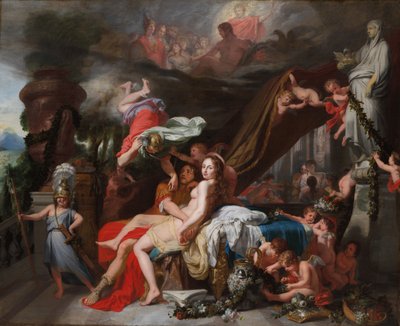 Hermes Ordenando a Calipso Liberar a Odiseo, c. 1670 de Gerard de Lairesse