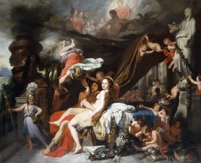Mercurio Ordenando a Calipso que Libere a Ulises de Gerard de Lairesse