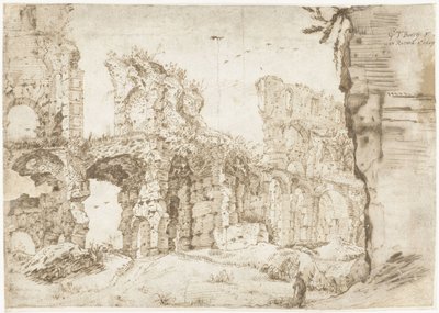 Ruinas del Coliseo, Roma, vistas desde dentro de Gerard ter Borch