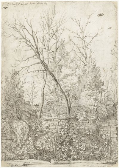Jardín de la Villa Madama, en las afueras de Roma de Gerard ter Borch