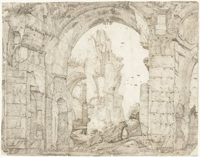Ruïnes van de thermen van Caracalla, Rome de Gerard ter Borch (I)