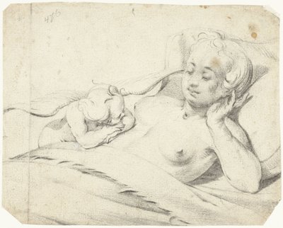 Venus en la cama mirando a Cupido de Gerard ter Borch (I)