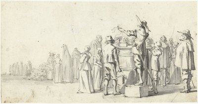 Locutor en una plaza del mercado de Gerard ter Borch (II)