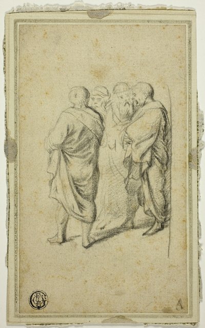 Grupo de cuatro hombres en toga de Gerard ter Borch