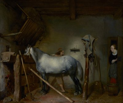 Establo de caballos de Gerard ter Borch