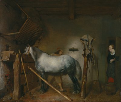 Establo de caballos de Gerard ter Borch