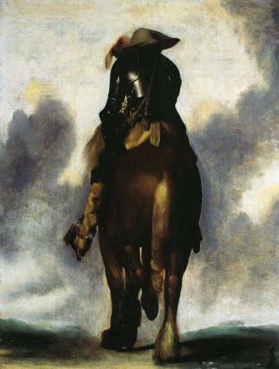 Hombre a caballo, visto desde atrás de Gerard ter Borch