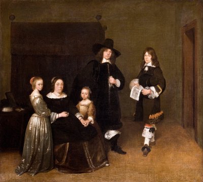 Retrato de una familia, 1656 de Gerard ter Borch