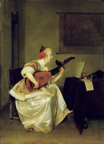 El jugador de laúd de Gerard ter Borch