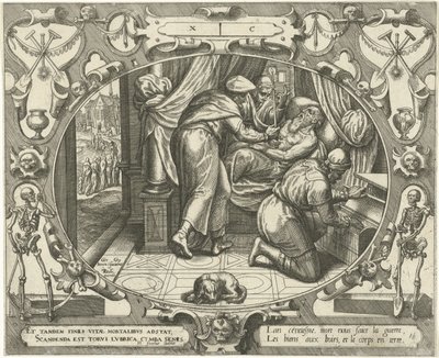 Hombre a la edad de cien Diez edades del hombre (título de la serie) de Gerard van Groeningen