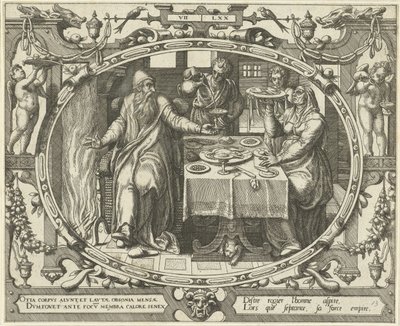Hombre a la edad de setenta Diez edades del hombre (título de la serie) de Gerard van Groeningen