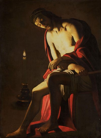 Cristo en la Piedra Fría de Gerard van Honthorst (copy after)