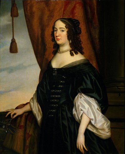 Retrato de Amalia de Solms (1602-75) de Gerard van Honthorst (workshop of)