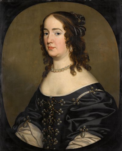 Retrato de Amalia de Solms (1602-75) de Gerard van Honthorst (workshop of)