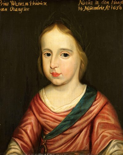 Retrato de Guillermo III, Príncipe de Orange de Gerard van Honthorst (workshop of)