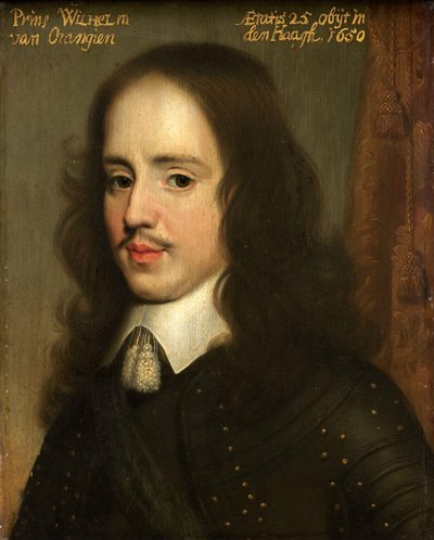 Retrato de Guillermo II, Príncipe de Orange de Gerard van Honthorst (workshop of)