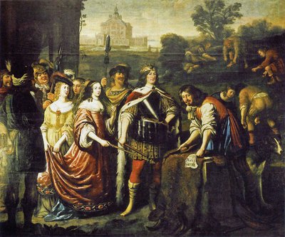 Alegoría de la fundación de Oranienburg de Gerard van Honthorst