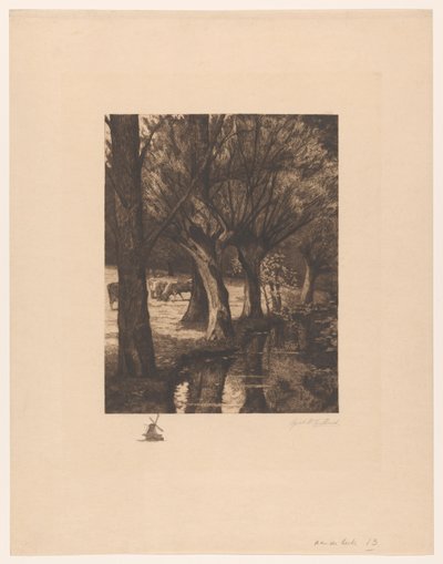Pradera junto al agua
Por la corriente (título en el objeto) de Gerarda Wilhelmina ten Hoet (signed by artist)