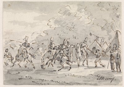 La caballería en el campamento de Gerardus Emaus de Micault
