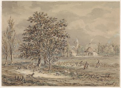 Vista del pueblo de Zoelmond de Gerardus Emaus de Micault