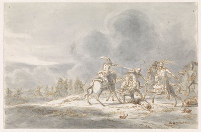 Lucha de jinetes de Gerardus Emaus de Micault