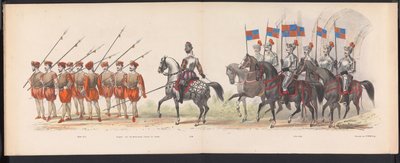 Mascarada de los estudiantes de Leiden, 1870 (lámina 18) Procesión de disfraces realizada por los miembros del cuerpo de estudiantes de Leiden el 7 de junio de 1870, en celebración del 295 aniversario de la Leidsche Hoogeschool, que representa una visita a de Gerardus Johannes Bos