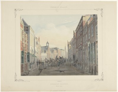 Sociedad de estudiantes en Breedestraat en Leiden de Gerardus Johannes Bos