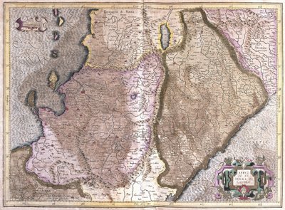 Abruzzo y Campania, Italia de Gerardus Mercator