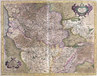 Artois, Francia (grabado) de Gerardus Mercator