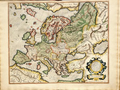 Atlas sive Cosmographicae Meditationes de Fabrica Mundi et Fabricati Fugura Europe: Livonia, Rusia de Gerardus Mercator