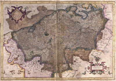 Bélgica (grabado) de Gerardus Mercator
