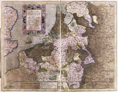 Bélgica (grabado) de Gerardus Mercator