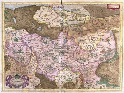Brandeburgo y Berlín, Alemania (grabado) de Gerardus Mercator