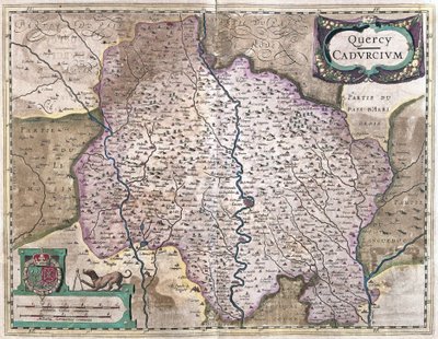 Cahors, Francia (grabado) de Gerardus Mercator