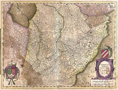 Champaña, Francia (grabado) de Gerardus Mercator